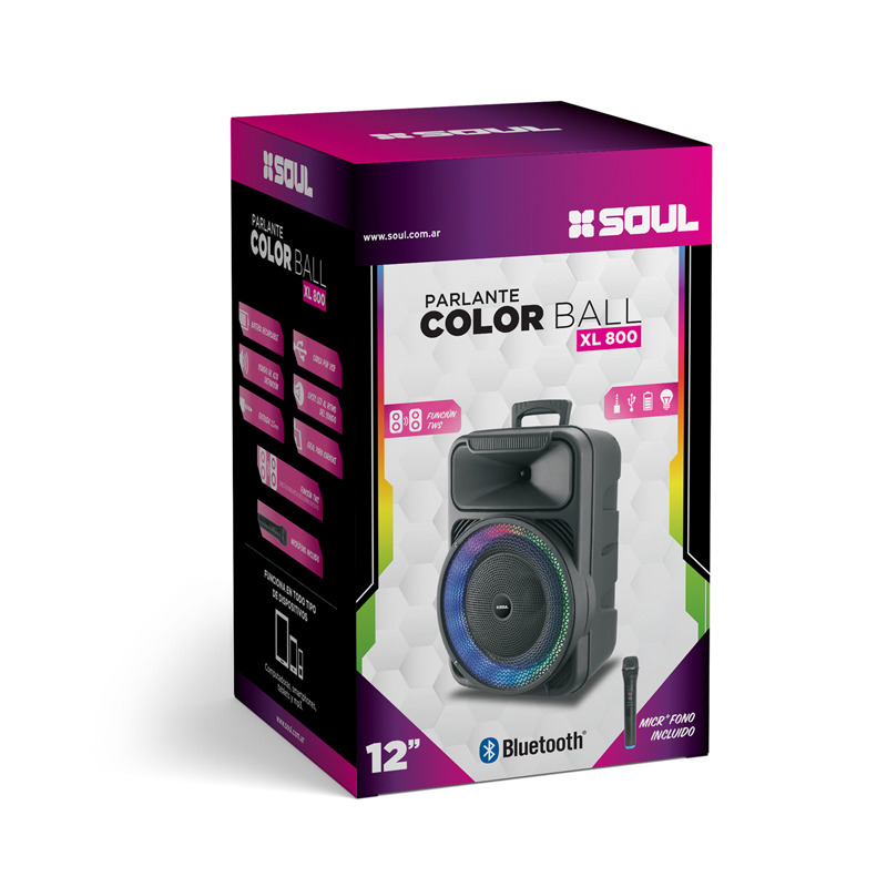 PARLANTE SOUL XL800 12 COLOR BALL